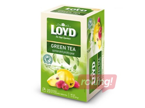 Чай зеленый Loyd с айвой и репейником, 20x1,7 г