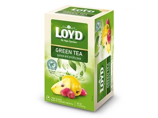 Tēja zaļā Loyd ar cidonijām un diždadžiem, 20x1,7 g