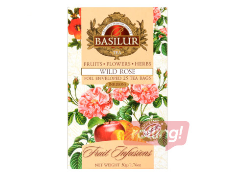 Tēja augļu Basilur Wild Rose, 25 pac