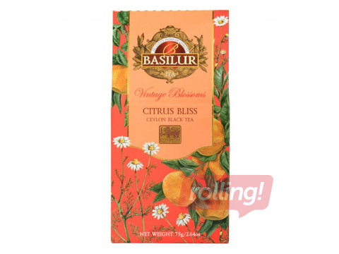 Tēja melnā Basilur Vintage Blossoms Citrus Bliss, 75g