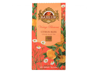 Tēja melnā Basilur Vintage Blossoms Citrus Bliss, 75g