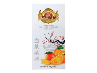Tēja baltā Basilur Premium White Tea  Mango&Orange, 100g