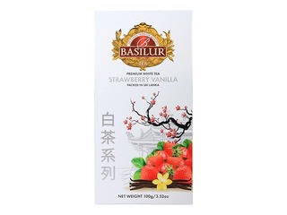 Tēja baltā Basilur Premium White Tea  Strawberry & Vanilla, 100g