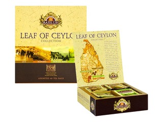 Tēja melnā un zaļā Basilur Leaf of Ceylon, 40 pac.