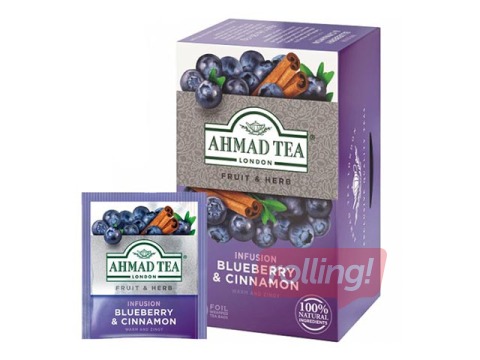 Чай Ahmad Blueberry & Cinnamon, 20 пачек.