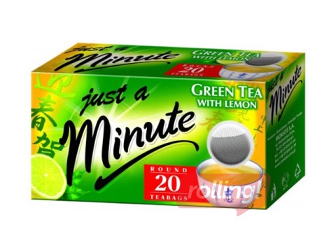 Tēja zaļā Just a Minute ar citronu 20x1.4g 