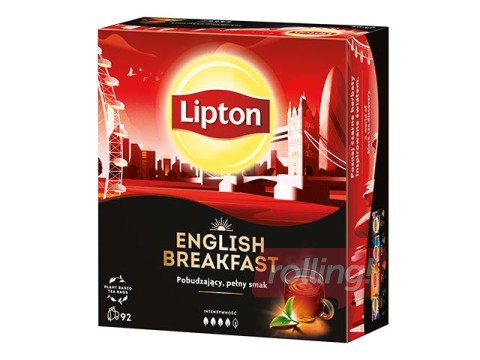 Tēja melnā Lipton English Breakfast, 92 pac.