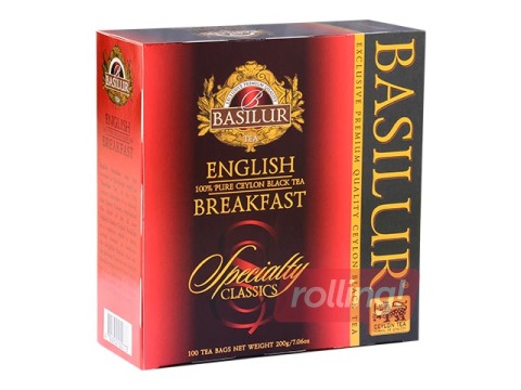 Tēja melnā Basilur Specialty Classics English Breakfast, 100 pac