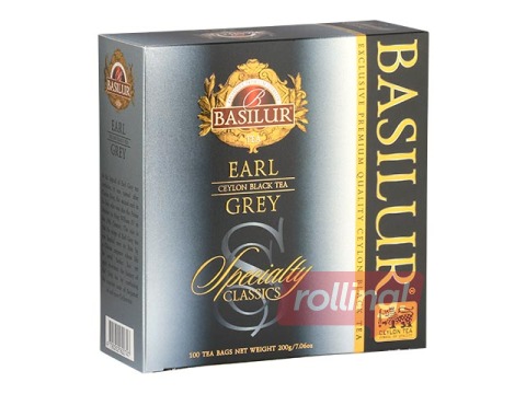 Melnā tēja Basilur Specialty Classics Earl Grey, 100 pac