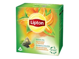 Roheline tee Lipton, mandariin-apelsin, 20 tk.