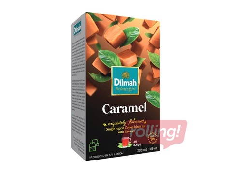 Melnā tēja ar karameļu garšu, Dilmah, 20 pac.