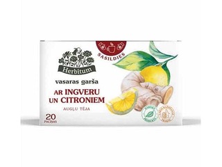 Tēja augļu Herbitum, vasaras garša ar ingveru un citroniem, 20 pac.