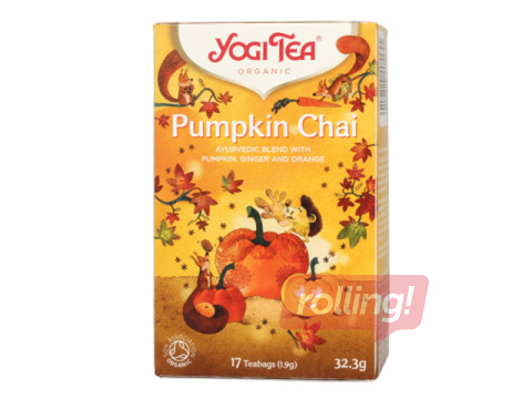 Tēja ajūrvēdas Yogi, Ķirbju Chai, 17 pac.