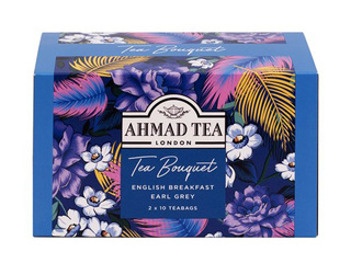 Tēja Ahmad, melnā, Tea Bouquet, English Breakfast un Earl Grey, 2x10 pac.