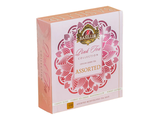Tēja zaļā Basilur Pink Tea, izlase, 40 pac.