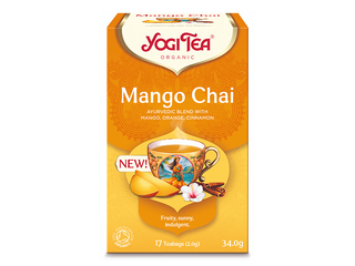 Tēja ajūrvēdas Bio Yogi, Mango Chai, 17 pac.