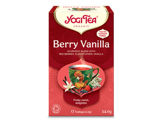 Tēja ajūrvēdas Bio Yogi, Berry Vanilla, 17 pac.