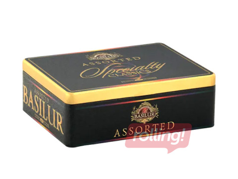 Tēja melnā un zaļā Basilur, Speciality, metāla kārba, 60 pac.