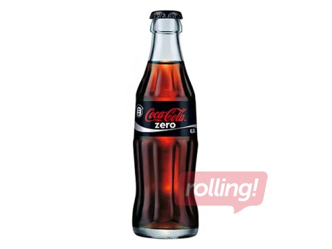 Dzēriens Coca-Cola Zero, stikla pudelē, 0.25l 