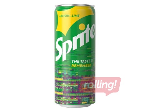 Gāzēts dzēriens Sprite, skārdene, 330ml (Taras depozīts iekļauts cenā)