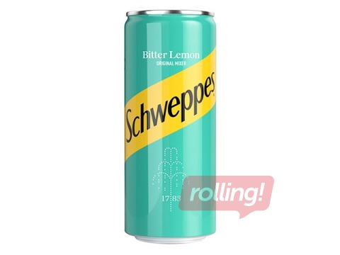 Dzēriens Schweppes Bitter Lemon, 0.33 l, skārdene