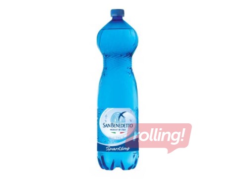 Minerālūdens San Benedetto, gāzēts, PET, 1.5L (Taras depozīts iekļauts cenā)