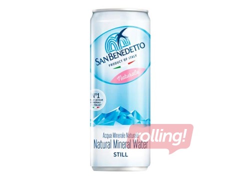 Minerālūdens San Benedetto, negāzēts, skārdene, 330ml (Taras depozīts iekļauts cenā)