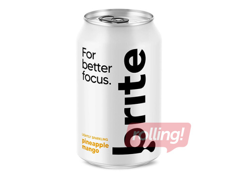 Enerģijas dzēriens Brite ananasu-mango, 330ml (Taras depozīts iekļauts cenā)