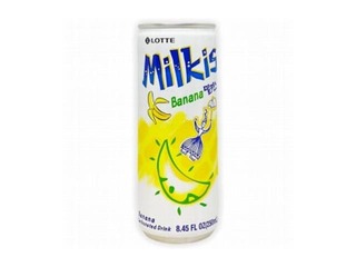 Gāzēts dzēriens Lotte, Milkis, ar bananu garšu, 250ml (Taras depozīts iekļauts cenā)