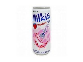 Gāzēts dzēriens Lotte, Milkis, ar zemeņu garšu, 250ml (Taras depozīts iekļauts cenā)