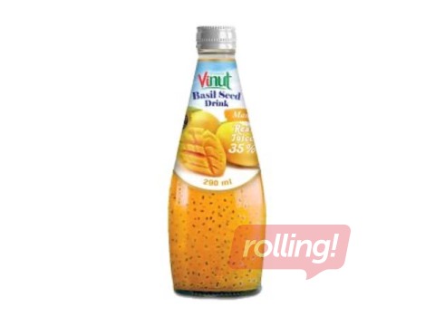 Dzēriens Vinut, Bazilika, sēklu ar mango garšu, 290ml (Taras depozīts iekļauts cenā)