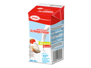 Saldais krējums Schlagfix, 43%, bez laktozes, 200ml