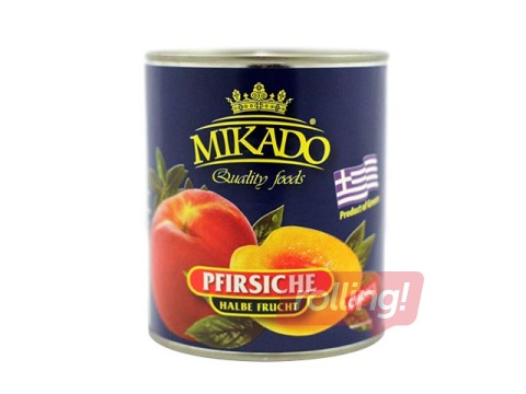 Persiku pusītes Mikado, 825g/485g