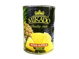 Ananasu gabaliņi Mikado, 850/490ml 