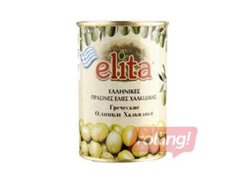 Zaļās olīvas bez kauliņiem Elita, 850g/465g 