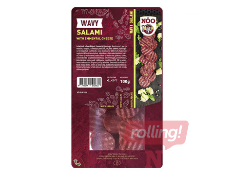 Viļņots salami ar Ementāles sieru, 100 g