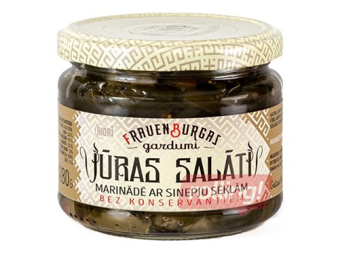 Jūras salāti marinādē ar sinepju sēklām, Frauenburgas gardumi, 280 g