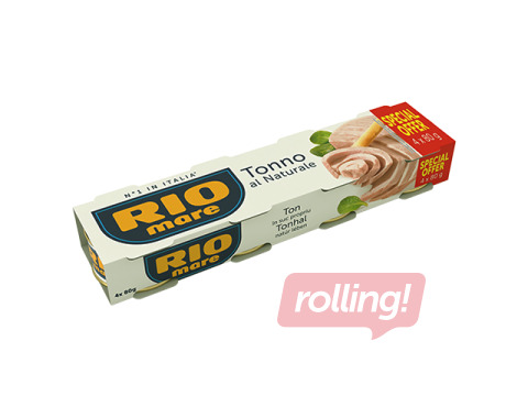 Konservēts tuncis, RIO MARE, savā sulā, 3x80g