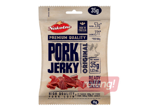 Gaļas uzkoda Pork Jerky, Original, 35g