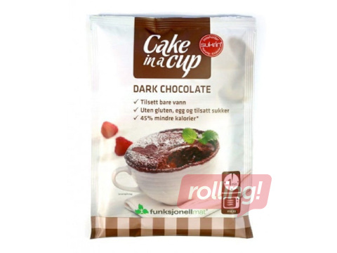 Kūka Sukrin krūzē, tumšās šokolādes, 75g