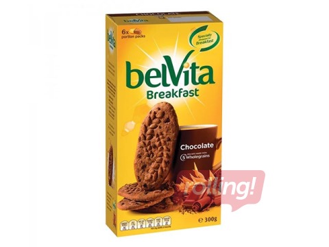 Cepumi Belvita ar šokolādes gabaliņiem, 300g