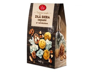 Zilā siera cepumi ''Lāči'' ar valriekstiem, 120g