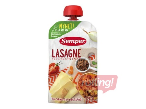 Lasagna Semper, from 6 months, 120g (Minimum order 6 pieces.) 