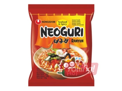 Ātri pagatavojama nūdeļu zupa ar jūras velšu garšu Neoguri Ramyun Nongshim, 120 g