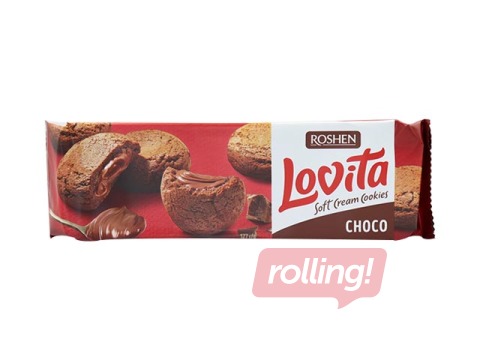 Cepumi Lovita Soft ar kakao krēma pildijumu, Roshen, 127g