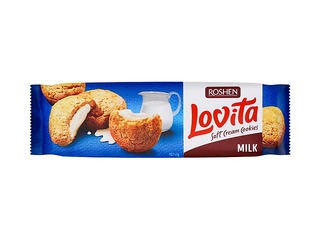 Cepumi Lovita Soft ar piena krēma pildijumu, Roshen, 127g