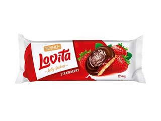 Cepumi Lovita ar zemeņu želeju, Roshen, 135g