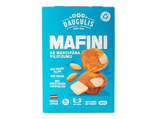 Mafini Daugulis, ar marcipāna pildījumu, 280g