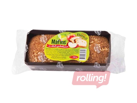 Mafins Daugulis, ar ābolu gabaliņiem, 280g