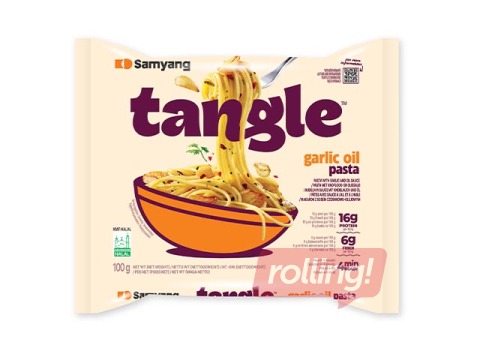 Makaroni Tangle, ar ķiploku eļļu, 100g